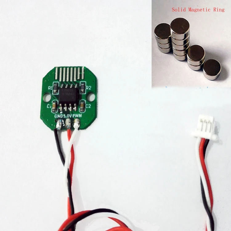 As5600 Магнитный энкодер ШИМ/iec порт высокой точности 12 бит энкодер W твердое/полое магнитное кольцо для бесщеточного карданного двигателя
