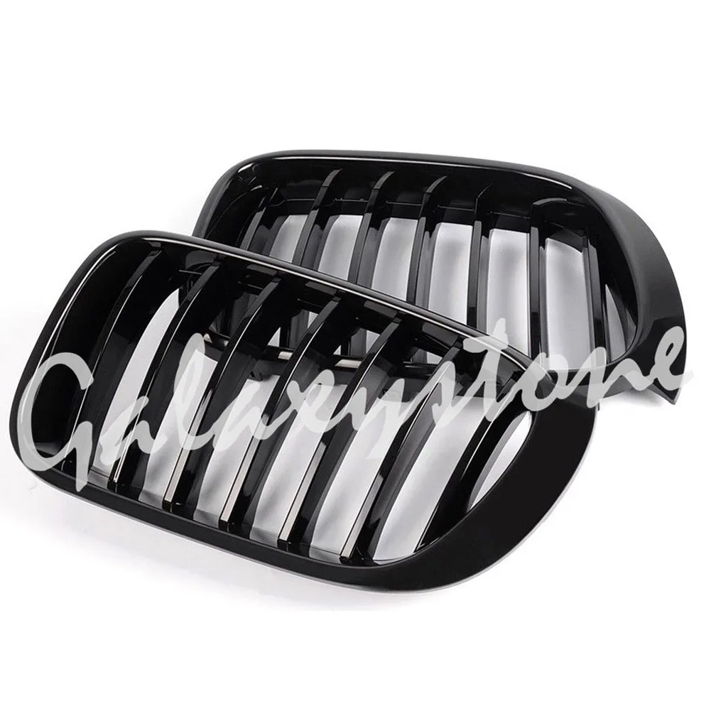

Left & Right Gloss Black Front Kidney Grille Grill For BMW X4 F26 2015 2016 2017
