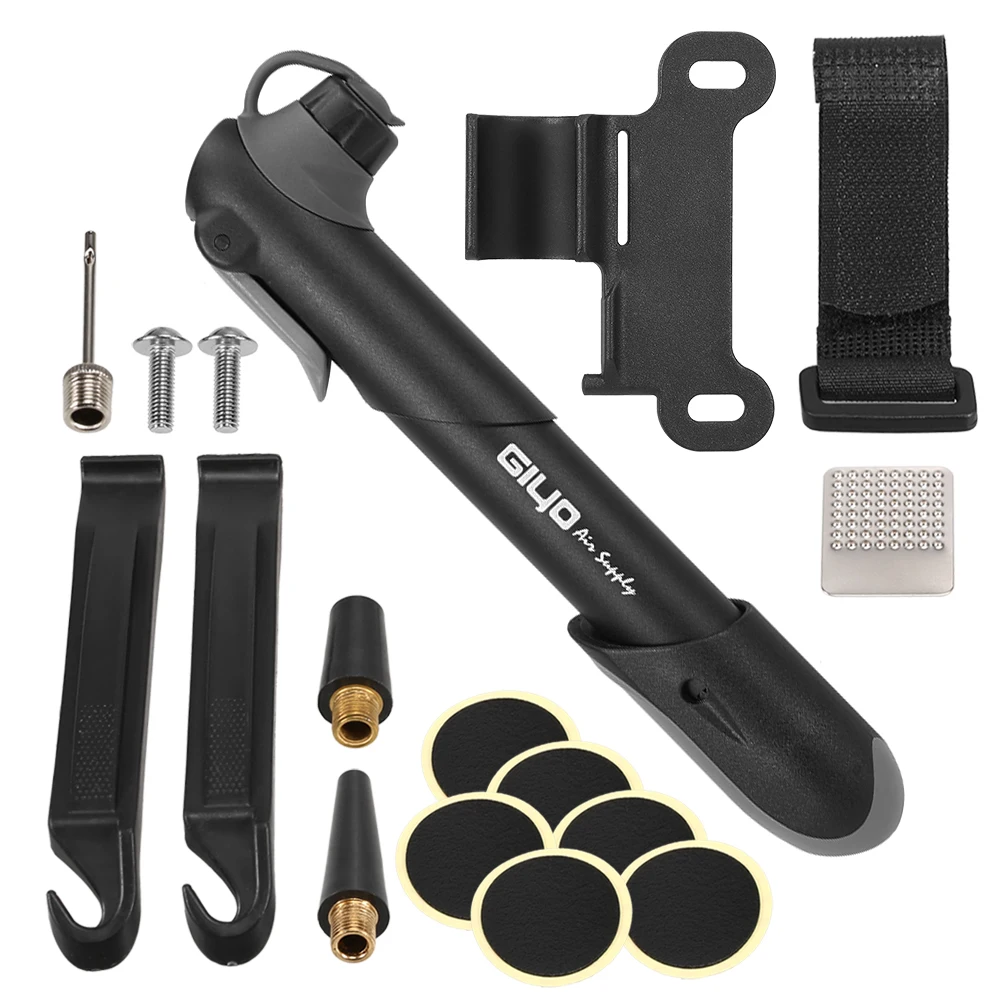 Насос велосипедный GIYO 120PSI для клапанов Presta и Schrader|Велосипедные насосы| |