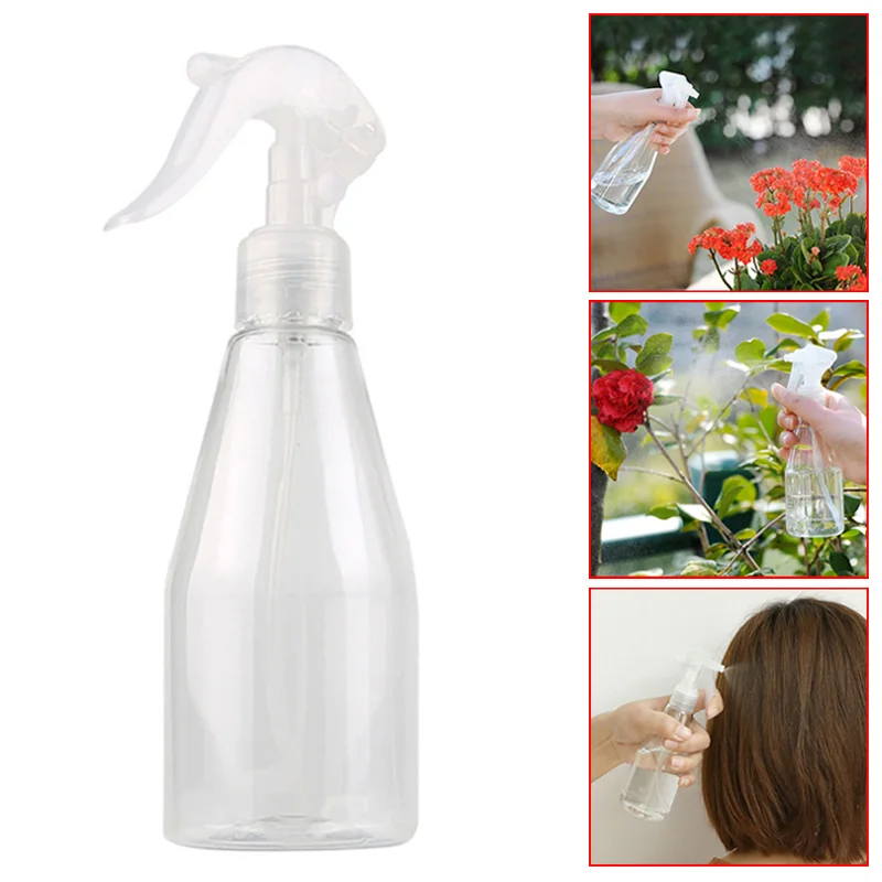 

200ml Empty Spray Bottle Clear Mist Trigger Refillable Container for Essential Oils Cleaning Product WXV Sale