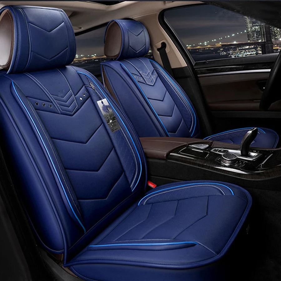 

Universal 5 seats Cushion Car Seat Cover Senior Microfiber Leather Sponge Layer Seat Cushion for Mercedes Benz W203 W210