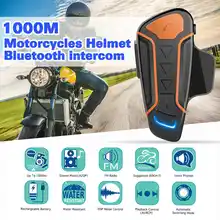 1000 M Versione Aggiornata WT003 Casco Del Motociclo di Bluetooth Intercom Interphone Auricolare FM Radio + Auricolare In Più