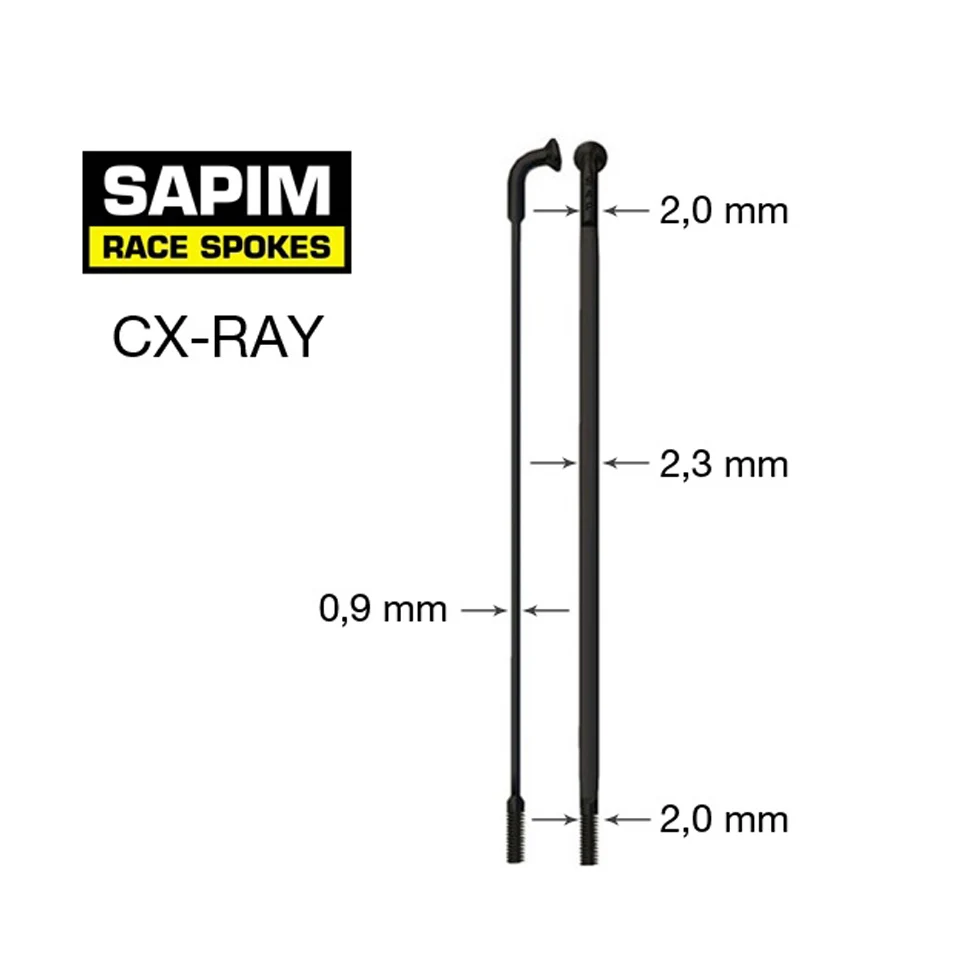 Sapim CX RAY спицы (включая соски Sapim)|Велосипедная спица| |