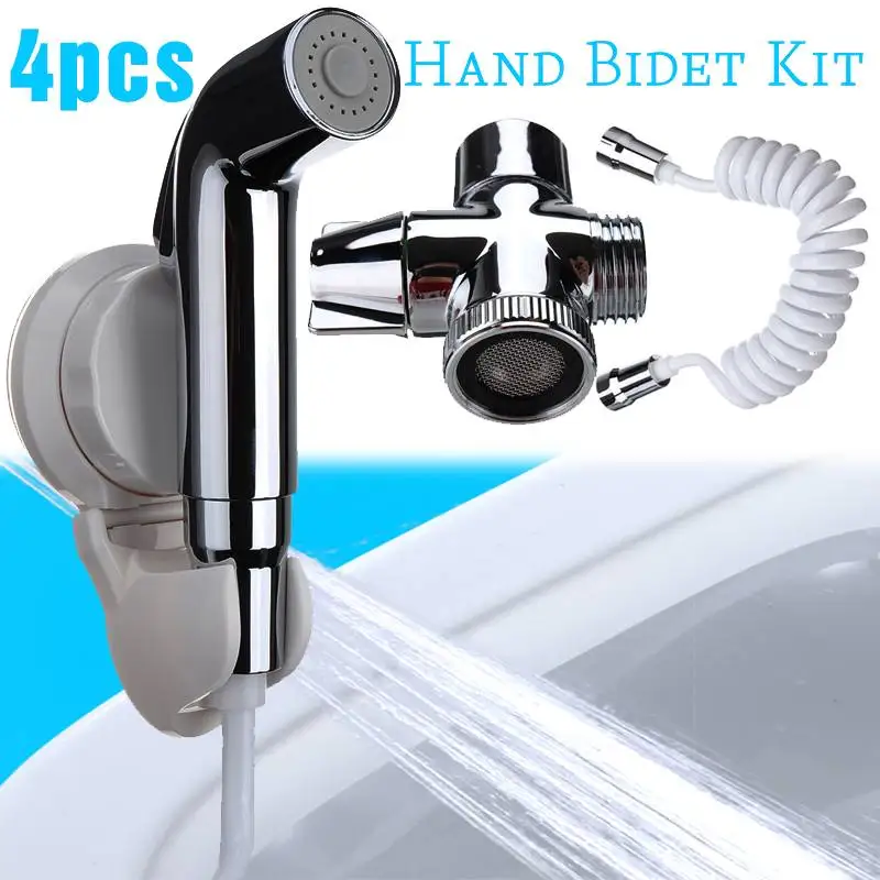 

Handheld Bathroom Toilet Bidet Sprayer Set Kit ABS Hand Bidet Faucet for Hand Sprayer Shower Head Self Cleaning