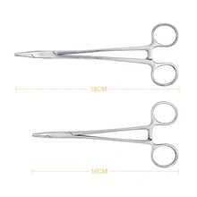 1 pc Dental Needle Holder Pliers Stainless Steel 16cm/18cm Forceps Orthodontic Tweezer Dentist Instrument Equipment