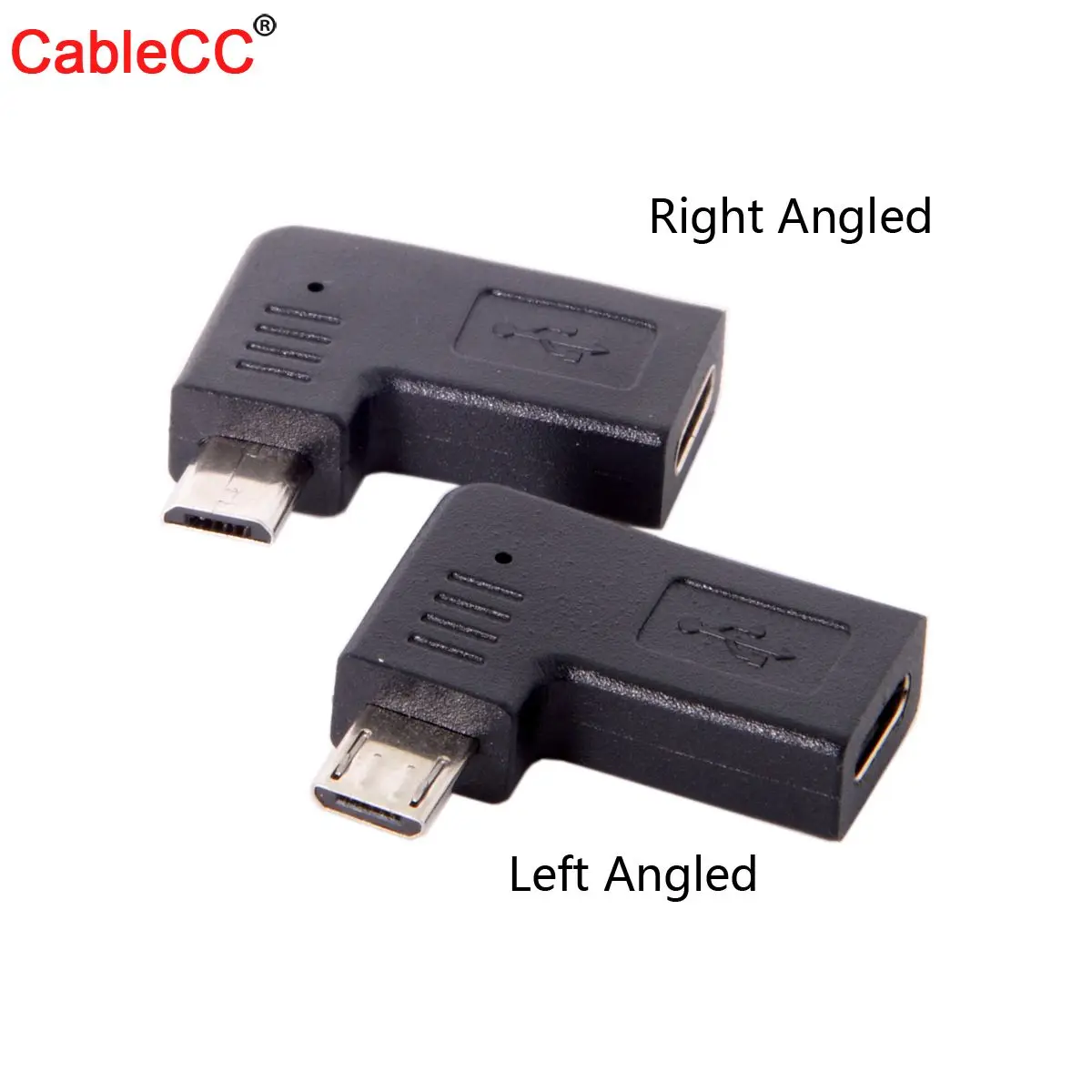 

USB-C Type-C Female to Micro USB 2.0 5Pin Male Data Adapter 90 Degree Left & Right Angled Type