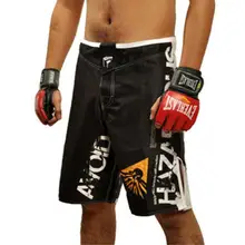 Мужские спортивные быстросохнущие шорты из полиэфирного волокна для занятий спортом, боксом, сандой, боевыми искусствами, дзюдо, фитнесом, дешевые шорты