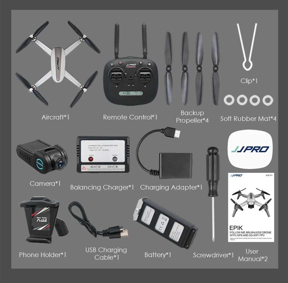 JJRC JJPRO X5 5G Wi Fi FPV Профессиональный радиоуправляемый Дрон бесщеточный gps