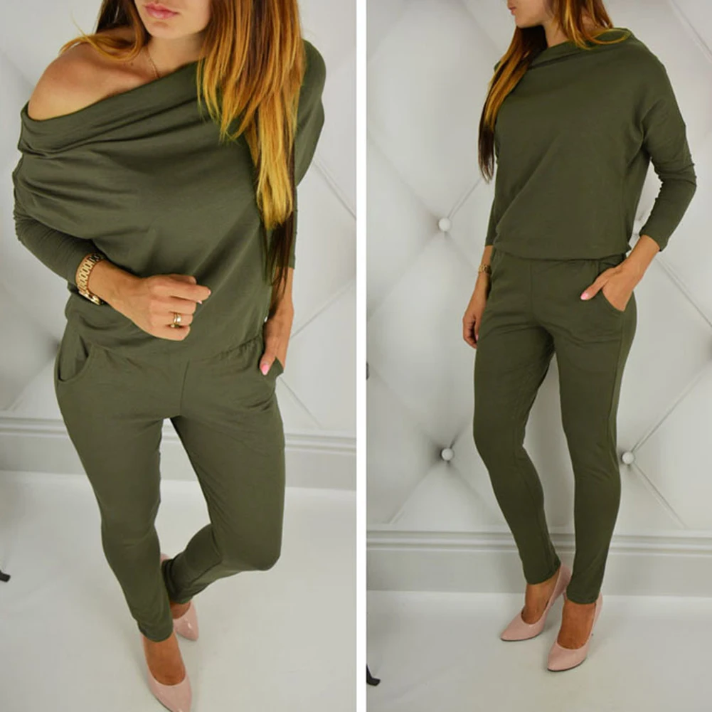 

Women Jumpsuit Playsuit Ladies Sportswear Long Pants Tops Clubwear Bodysuit Spring Long Home Wear Comfortable Casual Jumpsuits