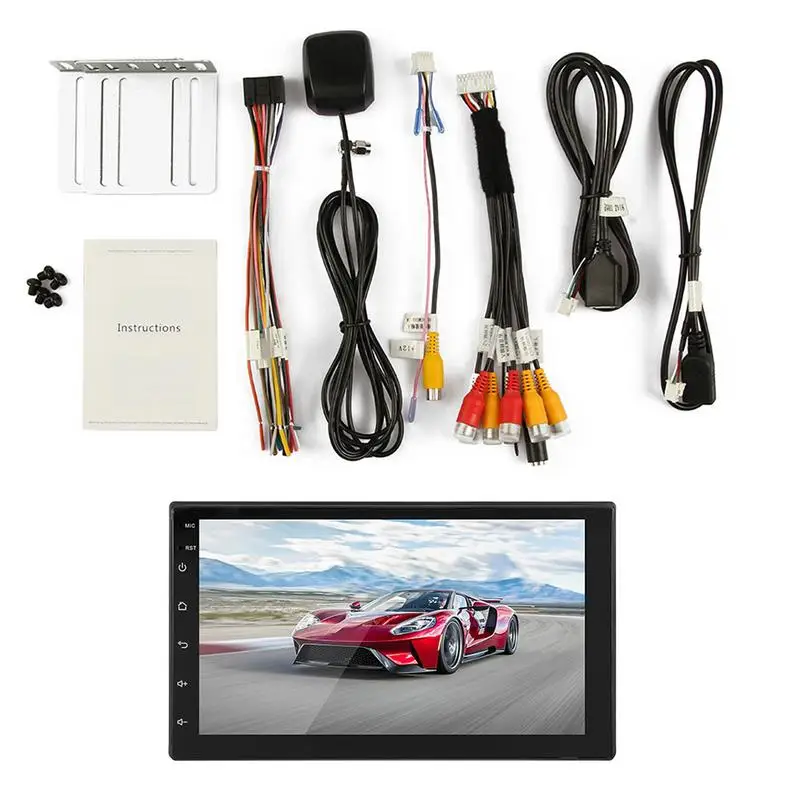 

Universal Android 8.1 MP5 Player 16g Memory Touch Screen 2 DIN 7 Inch HD Bluetooth Dual Ingot GPS Navigation WiFi All In One