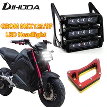 Motorcycle Headlights 90W 12V 3400LM LED Modified three layer Front Fork Light font b Lamp b