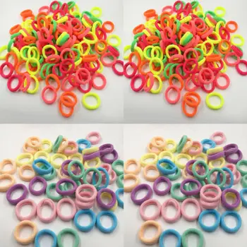 

New Charming Charming Casual Cute 50Pcs Baby Kids Girl Elastic Hair Bands Ponytail Holder Bobbles Head Rope Ties Headwear
