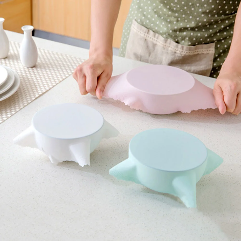 Food Grade Silicone Wrap Fresh Keep Cover High Stretch Seal Vacuum Container Storage Lids Kitchen Tool 1PC | Дом и сад