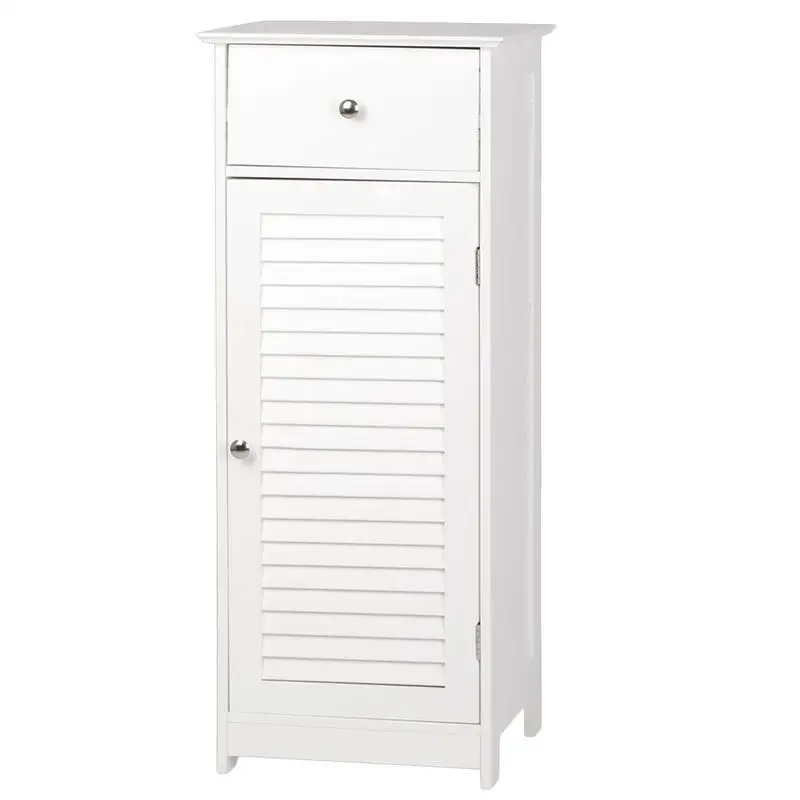 One Door & One Drawer Bathroom Cabinet Storage Cabinet Corner Bathroom Vanity Bathroom Side Shelf Bathroom Racks Home Furniture