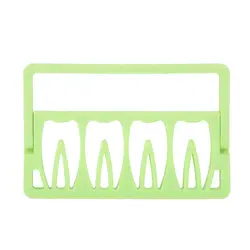 8 отверстий Эндо держатель файлов зубные пластик стенд корень канал файл держатель эндотонические измерения Инструмент Зеленый запись