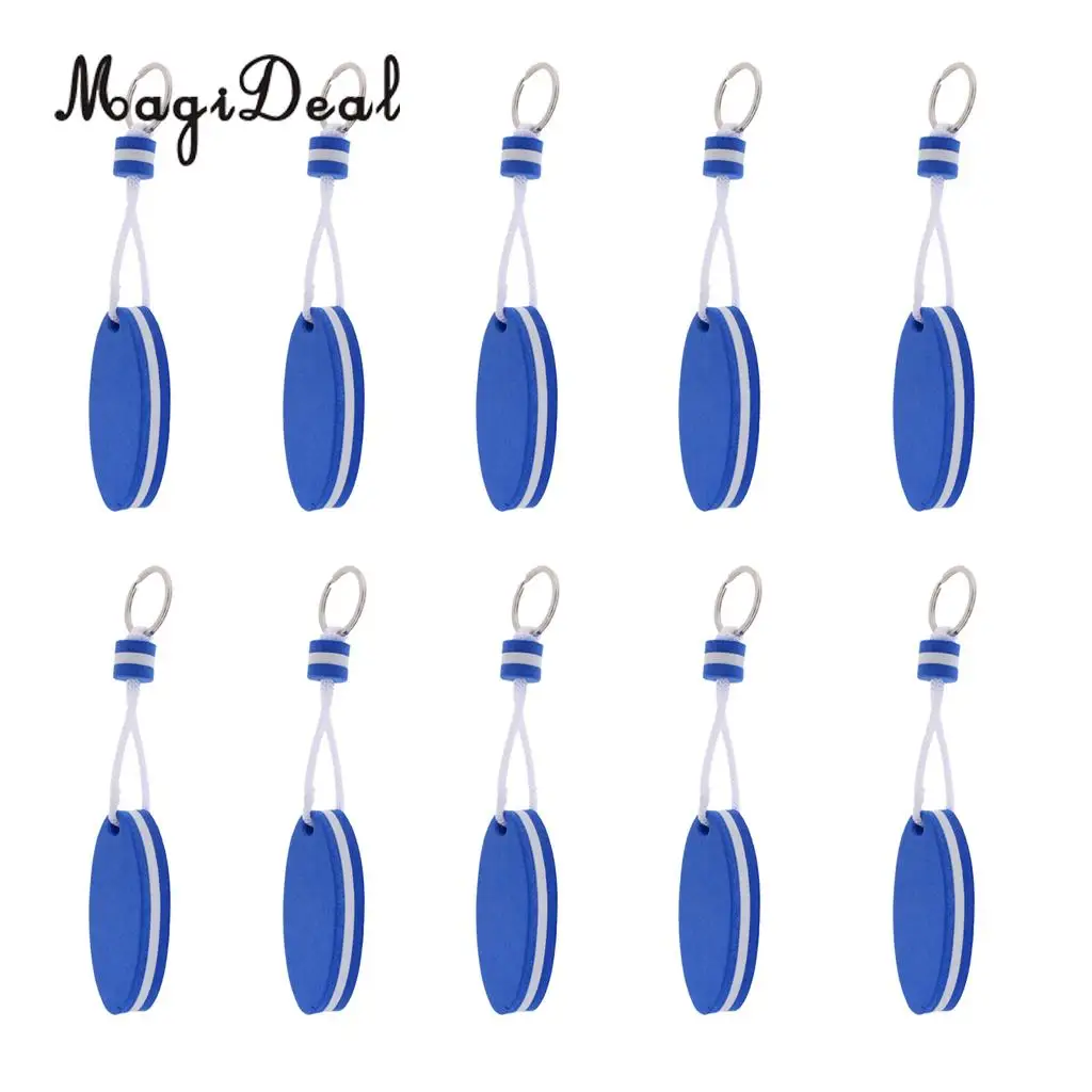 10 قطعة يخت القوارب العائمة المفاتيح كيرينغ مفتاح حلقة-الإبحار ركوب الأمواج الأزرق لتصفح تجمع اكسسوارات