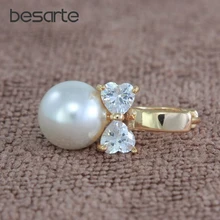 10 пар сережек с кристаллами в форме сердца и жемчуга, золотые серьги-гвоздики для женщин, серьги с жемчугом, ювелирные изделия