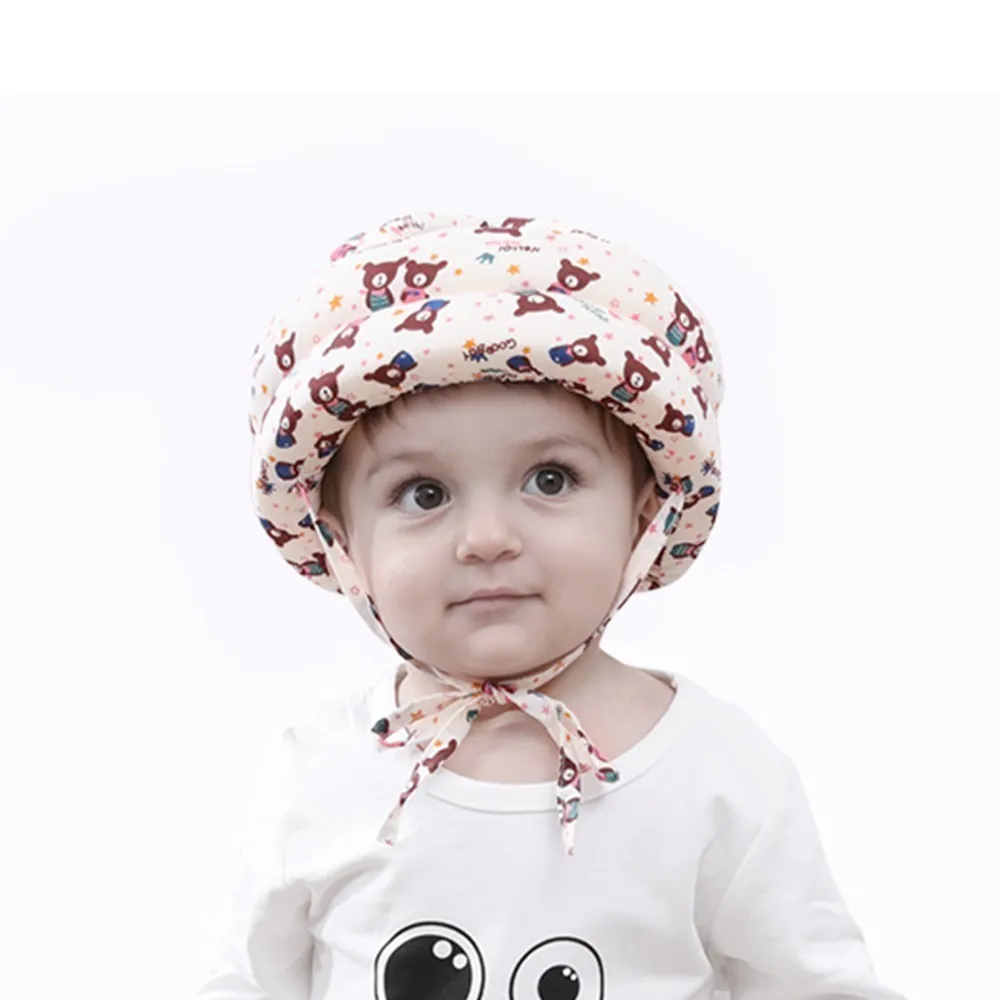 

Baby Beanie Safety Cap Anti-collision Protective Kids Hat Soft Comfortable Head Security Protection Adjustable Bebes Helmet