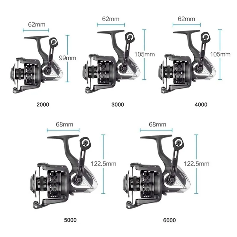 Teben Kowloon пресноводная карповая спиннинговая Рыболовная катушка для соленой воды, Макс. Драг, 15-20 кг, катушка для серфинга, спиннинга, 3000 6000, металлическая ручка