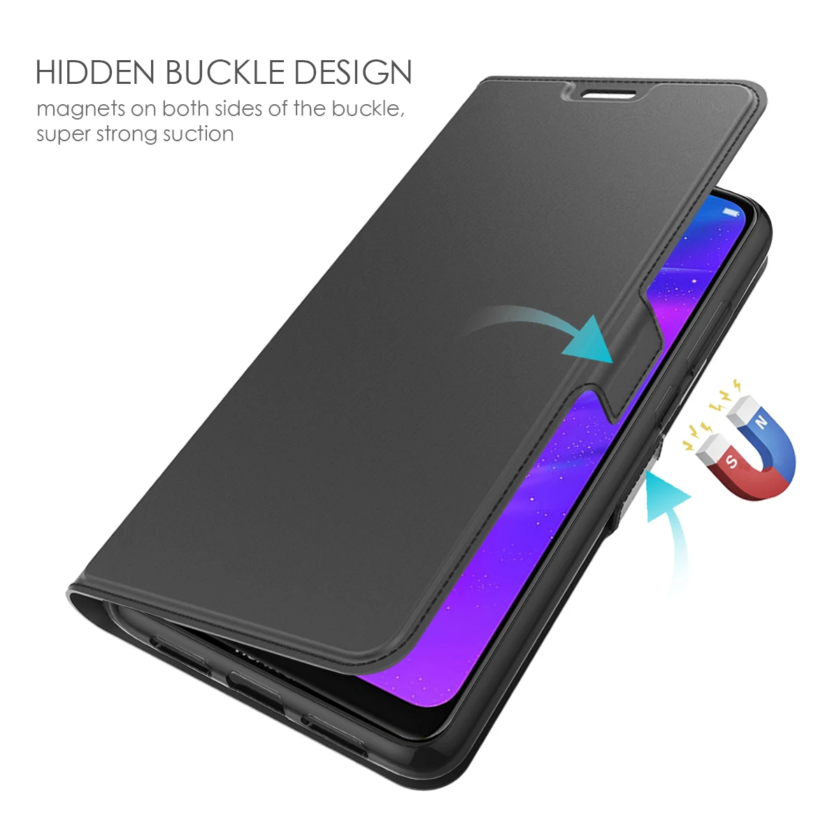 Для Oppo Realme 3 5i 5 6 Pro чехол кожаный бумажник 360 Защита ударопрочный флип с подставкой