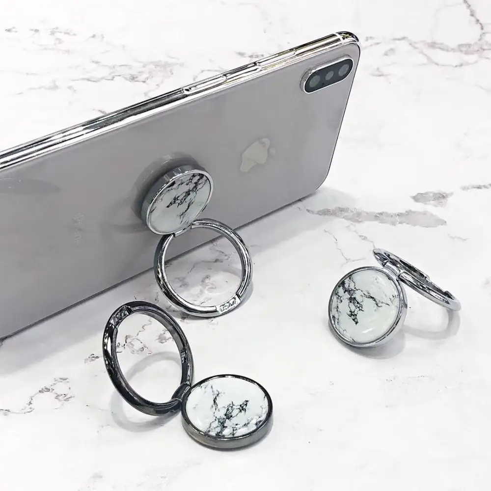 Novelty Luxury Marble Jelly Metal Phone Ring stand holder Sticker for iPhone iPad Huawei Universal cellphone accessories Novelty Luxury Marble Jelly Metal Phone Ring stand holder Sticker for iPhone iPad Huawei Universal cellphone accessories