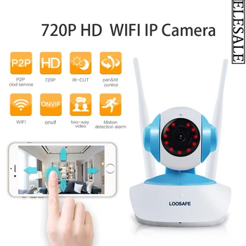 

HD 720P Wireless IP Camera IR-Cut Night Vision Audio Recording Network CCTV Onvif Indoor Surveillance Camera