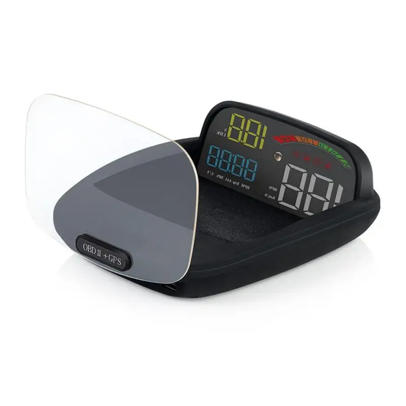 

2019 New Head-Up Display C800 2 In 1 HD OBD2 Car HUD On-board Computer Speed Projector GPS Speedometer Alarm Function Practical