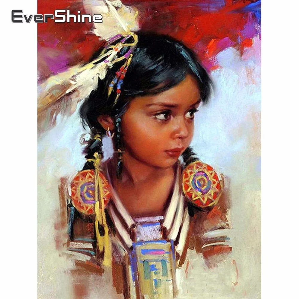 EverShine 5D Diamond Mosaic Sale Portrait Cross Stitch Painting Full Drill Square Girl Rhinestones Pictures Art|Алмазная мозаика| |