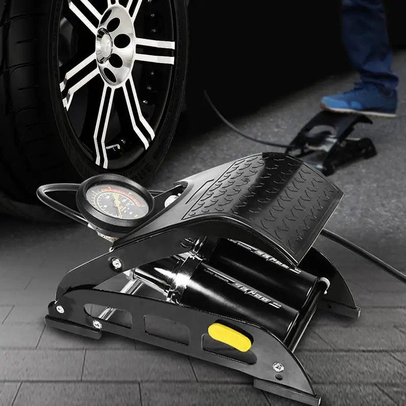 

Bicycle Car Accessory Foot Pump For Bmw Double Cylinder Pedal Type Efficiency Pump For Bicycle Electric Car Car Ball