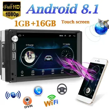 

2 Din Car Radio Android 8.1 Universal GPS Navigation Bluetooth Touch Screen Wifi Car Audio Stereo FM USB Car Multimedia MP5