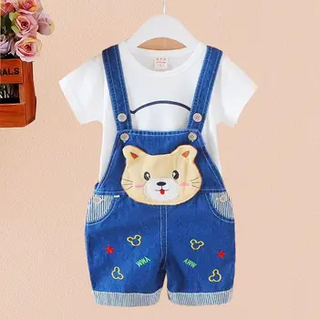 Boys Shorts Baby Summer Pants Baby Boys Overalls 1-3 Years Kids Trousers Children Jeans Girl Summer Trousers Boy One-pieces 3