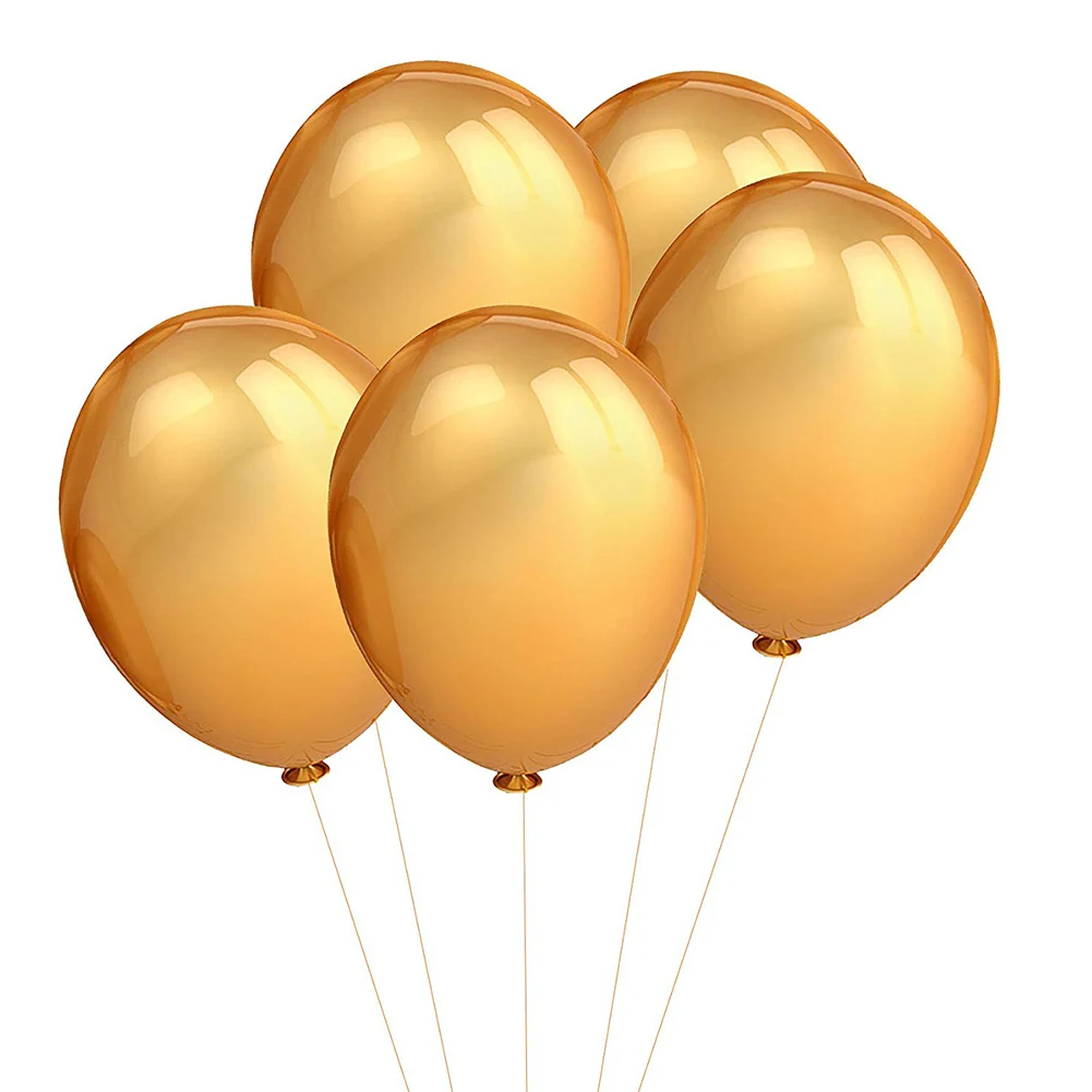 100 шт толстые Хромированные Металлические цвета надувные воздушные шары из блестящего металла Жемчуг Латексные праздничные надувные шары фестиваль вечерние Декор