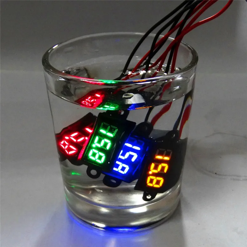 

Waterproof 0.28" DC 3.5-30V Mini Digital LED Voltmeter Volt Meter F 12V Car Moto Range dc 3.50-30.0V