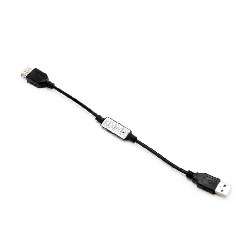 Светодиодный контроллер CLAITE с 3 клавишами мини светодиодный USB диммер 5 В 6 А 30 Вт