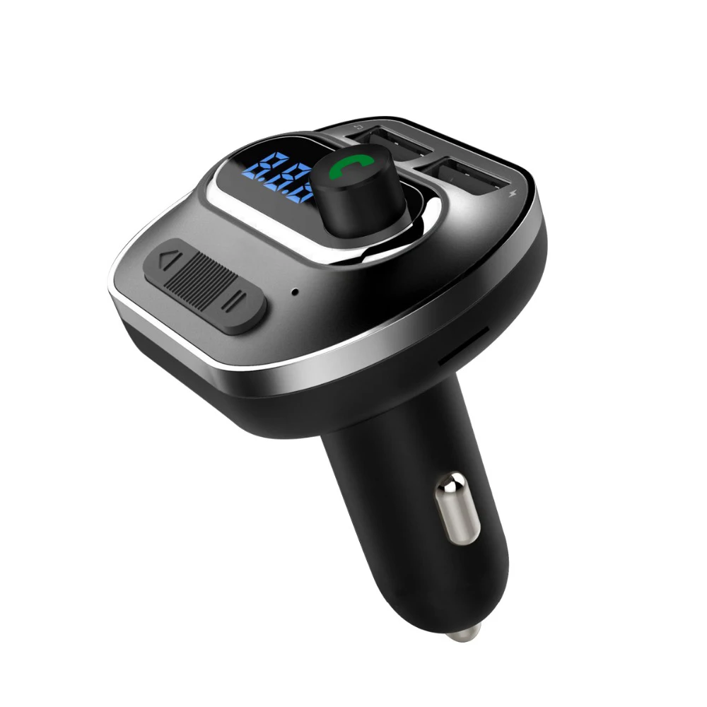 2 USB Bluetooth fm-передатчики Автомобильный MP3-плеер аудио Музыка с двумя USB Радио модулятор car Kit Hands Free T19
