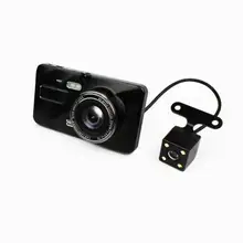 4,0 дюймов 1080 P HD Автомобильный видеорегистратор Камера авто 170 градусов широкоугольный видеорегистратор Двойной объектив Dashcam с камерой заднего вида