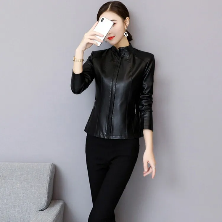 Slim Mandarino Autunno Del Di Tuta Inverno Corta Donne colore Il Della Giallo In Giubbotti Lungo Collare Lampo Vendita viola Chiusure Calde Casual Cappotti Pelle Sportiva rosso Manica Nero 6qqwxvOZ5