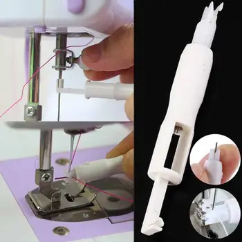 

1pc Threader Sewing Tools Accessory White Automatic Machine Sewing Needle Device Needle Changer Lead Wire Threader Tool