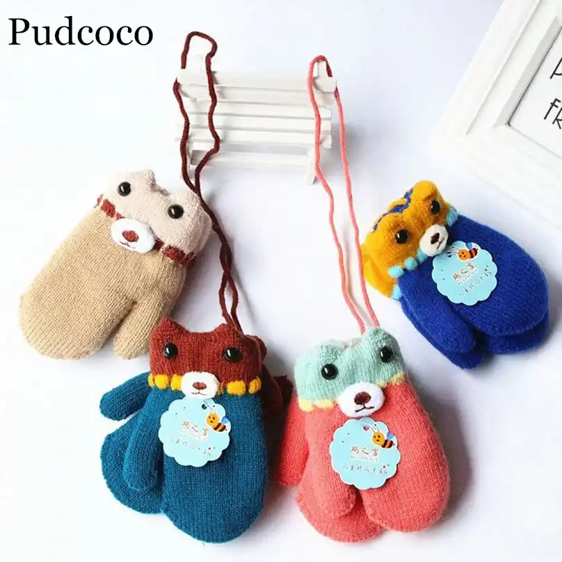 baby gloves on string