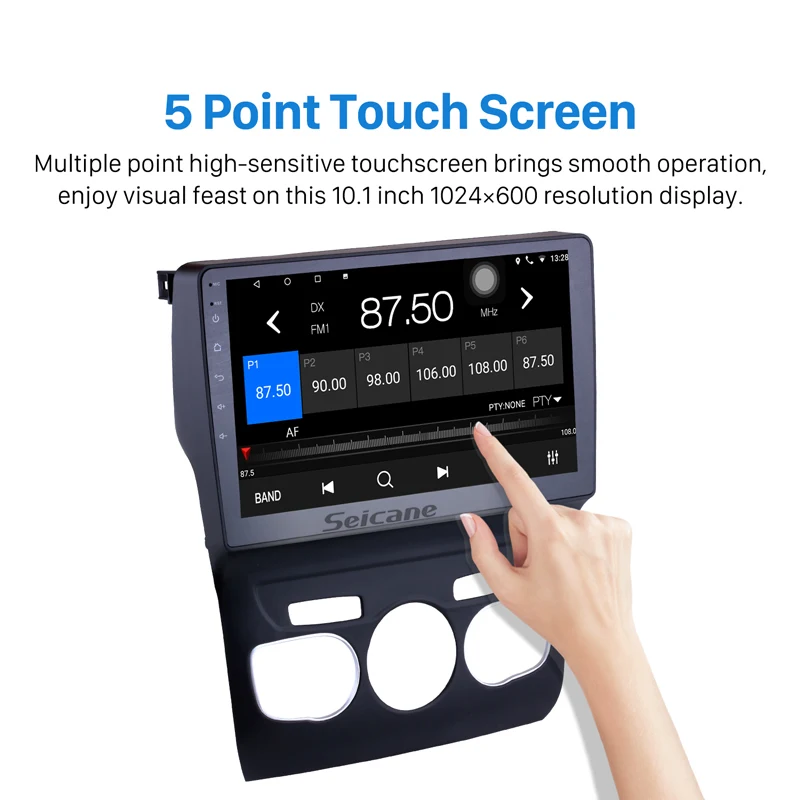 Sale Seicane 2Din Android 8.1 10.1 Inch Car Bluetooth Wifi Multimedia PLayer Radio GPS Navigation For 2013 2014 2015 2016 Citroen C4 2