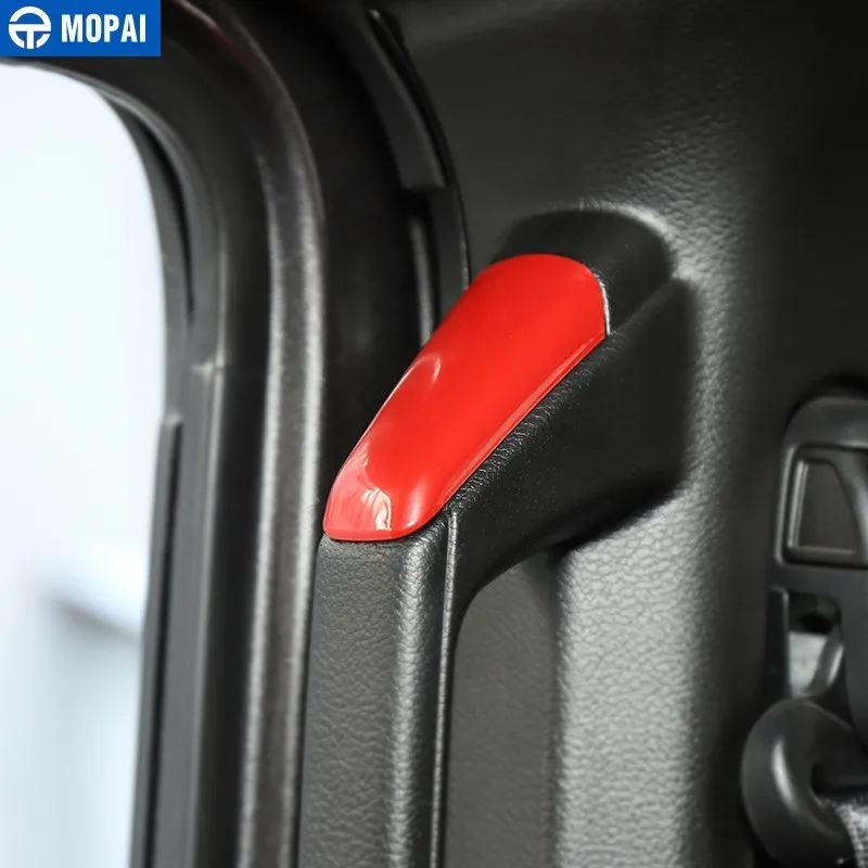 Декоративная ручка MOPAI для салона автомобиля A/B Pillar наклейка Jeep Wrangler JL 2018 +