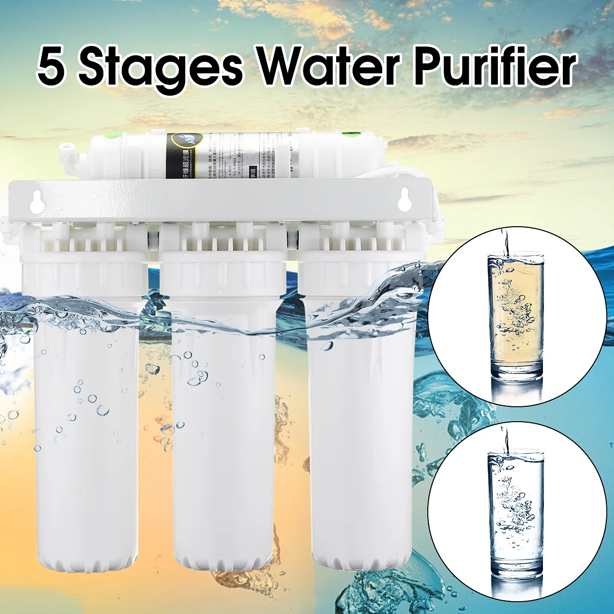  5 Ultra Filtration System UF Home Kitchen Purifier Drinking Water Filters Faucet Household Ultra Fi - 32948886683