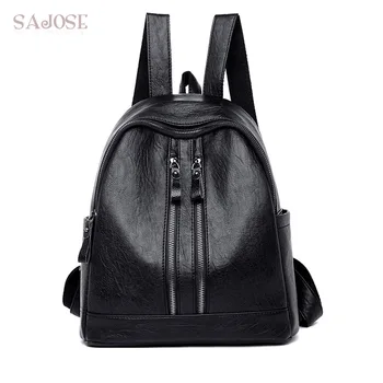 

Fashion Backpack Women Pu Leather Backpacks Teenager For Girl High Quality Female School Shoulder Bag Ladies Casual Knapsack
