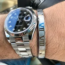 Любовь римская цифра, мужской женский браслет, браслет, титановая сталь, 4 цвета, пара браслетов, браслет для мужчин и женщин, ювелирное изделие, подарок