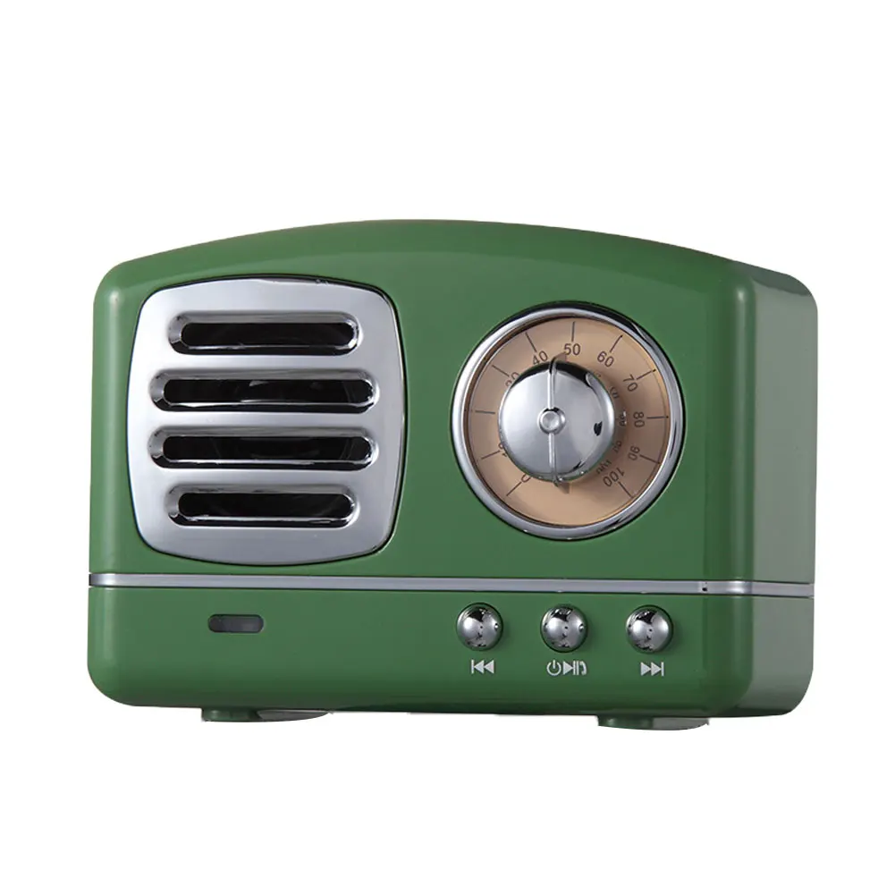 Creative Vintage Portable Stereo Wireless Bluetooth Speaker Bass Music Player New Creative Vintage Portable Stereo Wireless Bluetooth Speaker Bass Music Player New