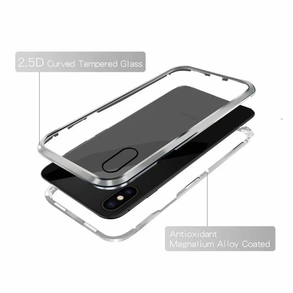 

Updated version mobile cell phone 360 shockproof tempered Glass magnetic Adsorption for huawei mate20 pro