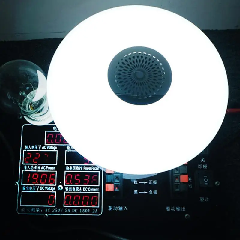 Умный светодиодный потолочный светильник в форме блюдца RGB с регулируемой яркостью и пультом дистанционного управления, современный музыкальный светодиодный потолочный светильник для гостиной и спальни