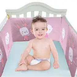 Новые удобные детские накладка на перила кроватки мультфильм бамперы для автомобиля детская кровать кроватки хлопок младенческой бампер
