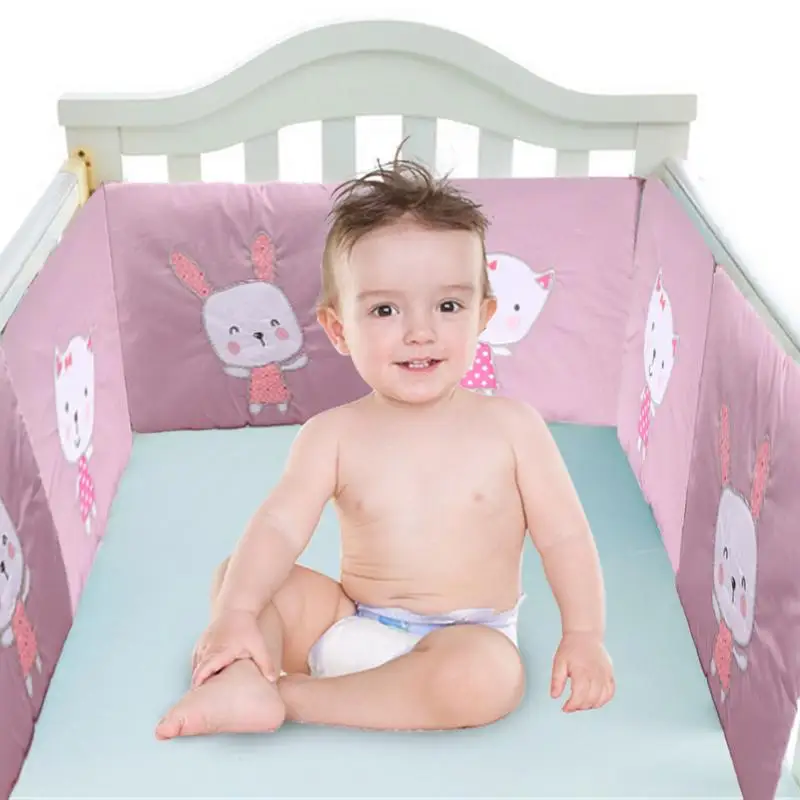 New Comfortable Baby Bed Bumper Cartoon Bumpers For Baby Bed Crib
