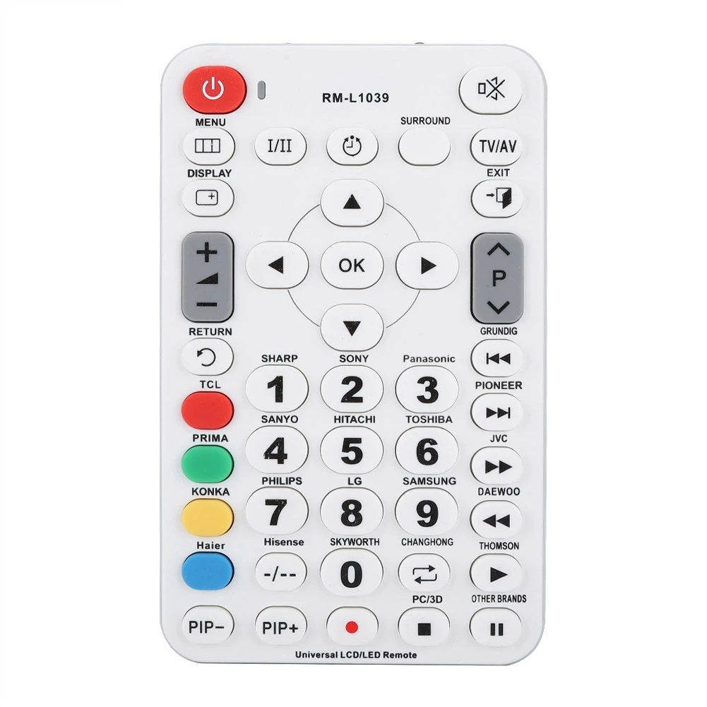 

LED+LCD Universal Repalcement Smart TV Remote Control Television Controller(White) With High Quality